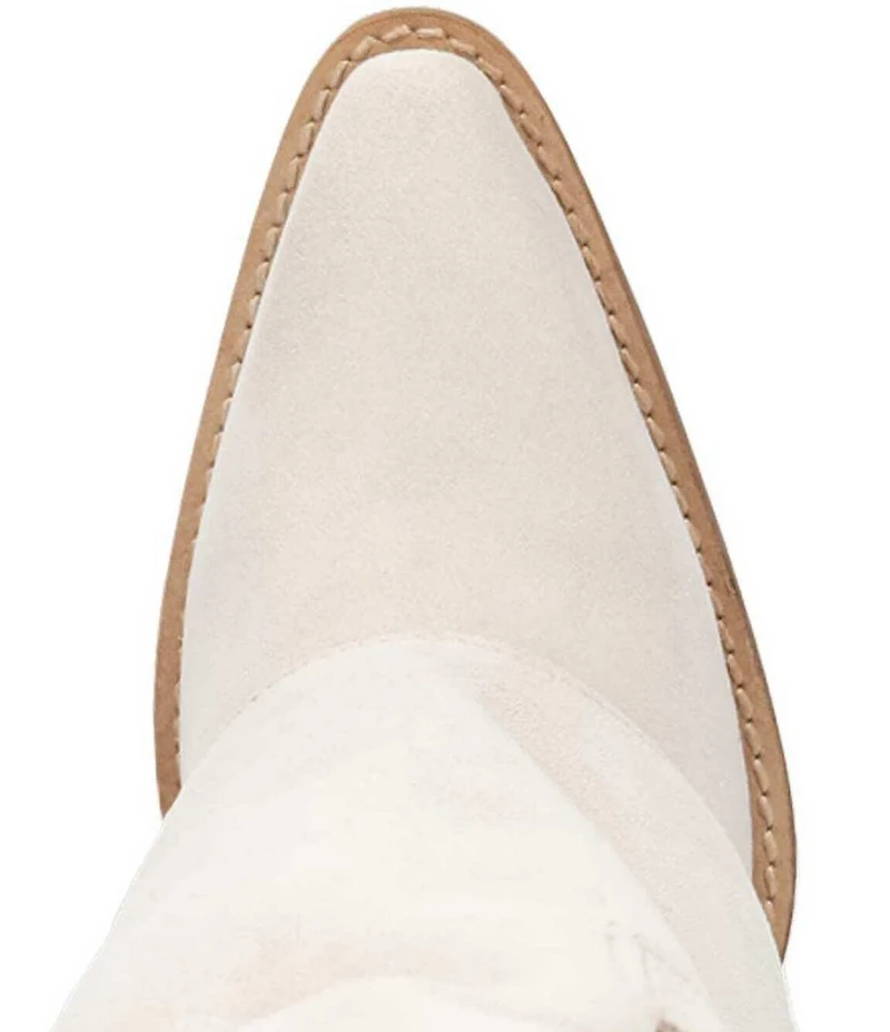 Dingo Buckle Bunny Suede Cuffed Buckle Hardware Knee High Western Boots