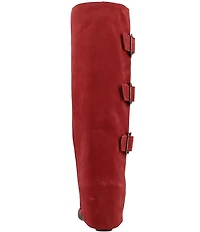 Dingo Buckle Bunny Suede Cuffed Buckle Hardware Knee High Western Boots