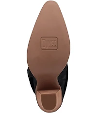 Dingo Buckle Bunny Suede Cuffed Buckle Hardware Knee High Western Boots