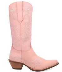 Dingo Buttercup Floral Embroidered Leather Tall Western Boots