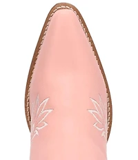 Dingo Buttercup Floral Embroidered Leather Tall Western Boots
