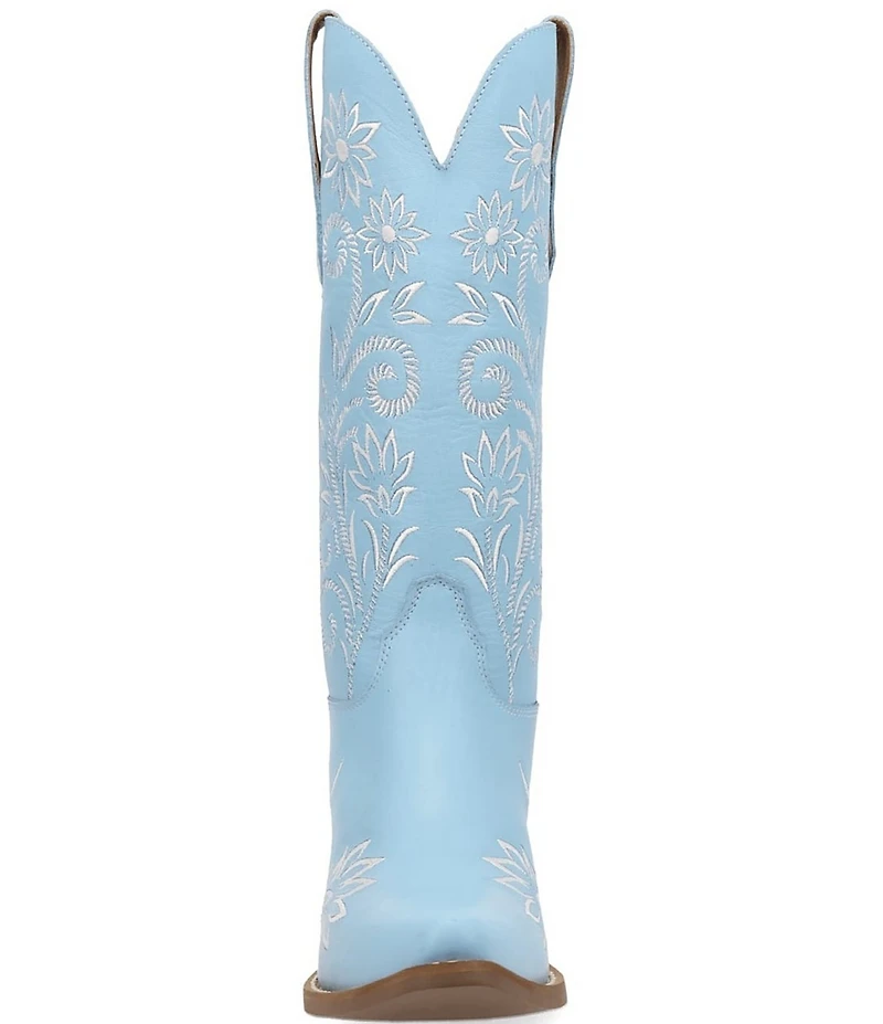 Dingo Buttercup Floral Embroidered Leather Tall Western Boots