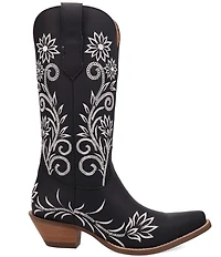Dingo Buttercup Floral Embroidered Leather Tall Western Boots