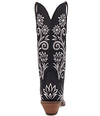 Dingo Buttercup Floral Embroidered Leather Tall Western Boots