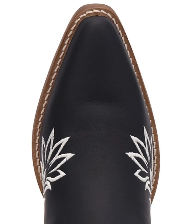 Dingo Buttercup Floral Embroidered Leather Tall Western Boots