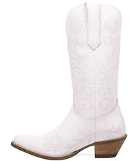 Dingo Buttercup Floral Embroidered Leather Tall Western Boots