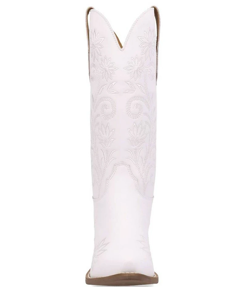 Dingo Buttercup Floral Embroidered Leather Tall Western Boots