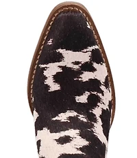 Dingo Calico Cow Print Calf Hair Mules