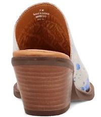 Dingo Cash Cow Metallic Cow Print Calf Hair Western Mules
