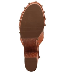 Dingo Clover Leather Studded Slingback Sandals