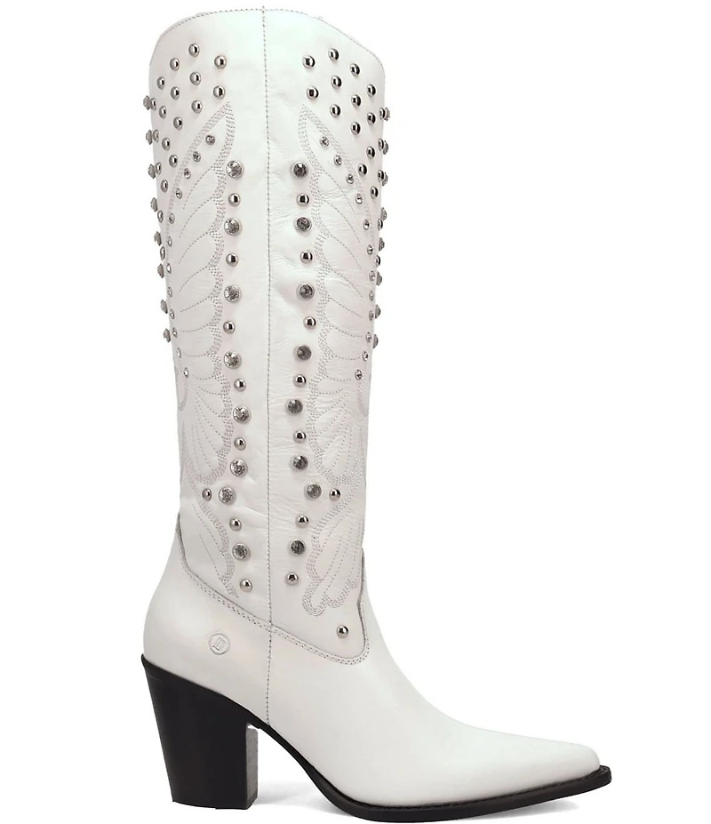 Dingo Diamonds Forever Leather Rhinestone Studded Tall Western Boots