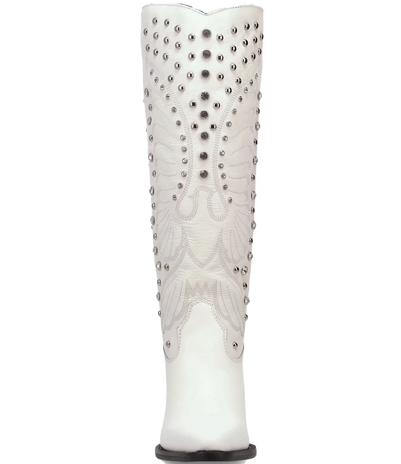 Dingo Diamonds Forever Leather Rhinestone Studded Tall Western Boots
