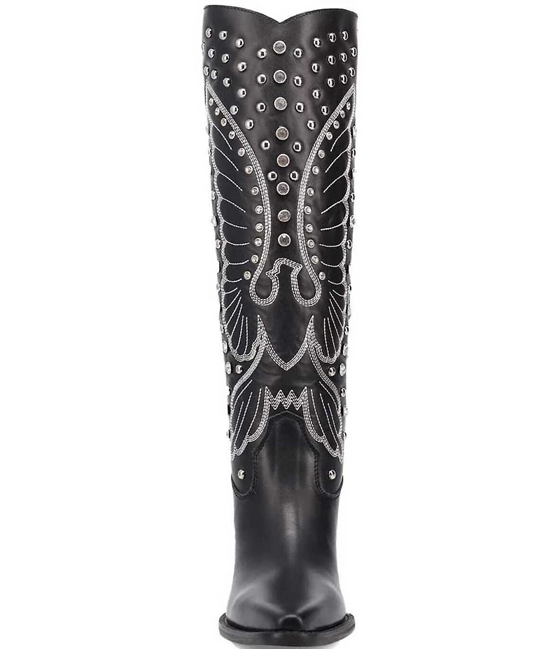 Dingo Diamonds Forever Leather Rhinestone Studded Tall Western Boots
