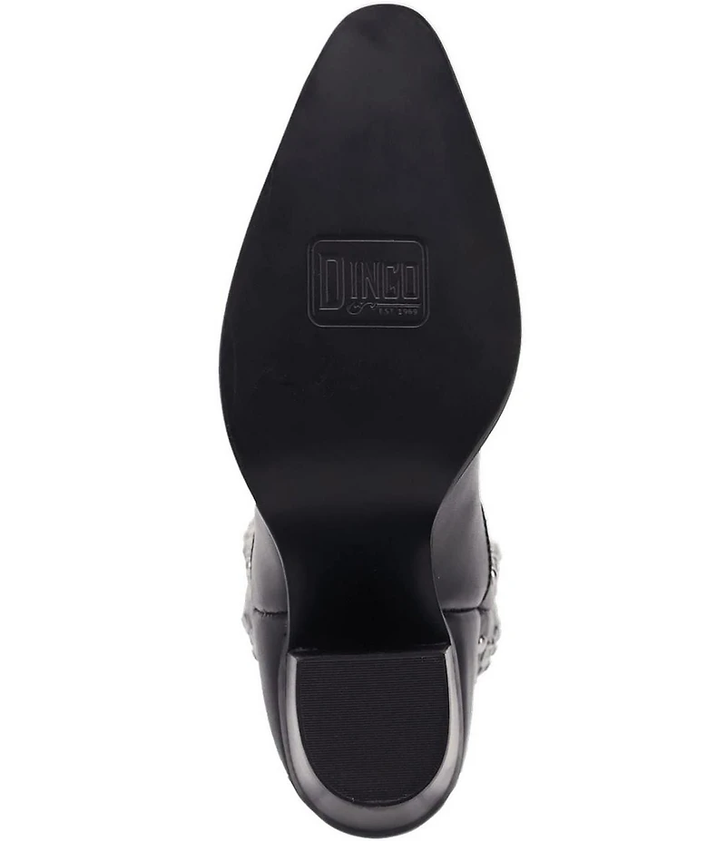 Dingo Diamonds Forever Leather Rhinestone Studded Tall Western Boots