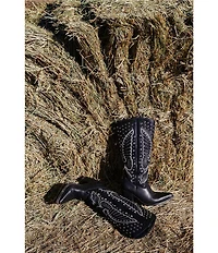 Dingo Diamonds Forever Leather Rhinestone Studded Tall Western Boots