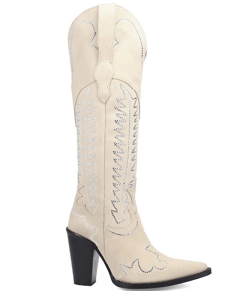 Dingo Double Take Suede Rhinestone Western Boots