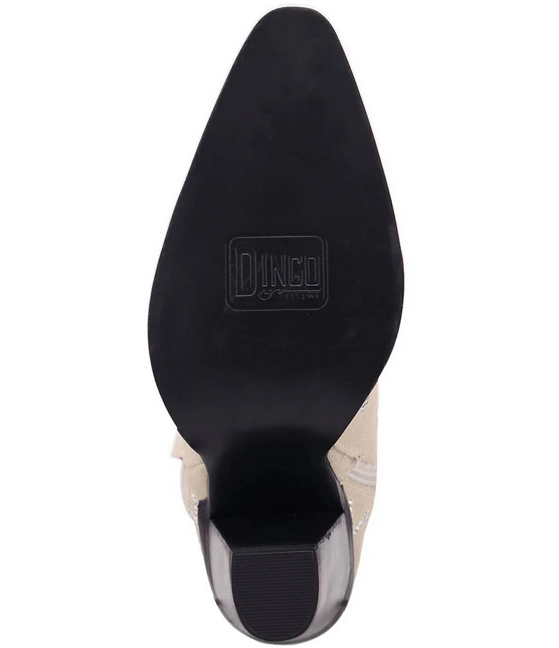 Dingo Double Take Suede Rhinestone Western Boots