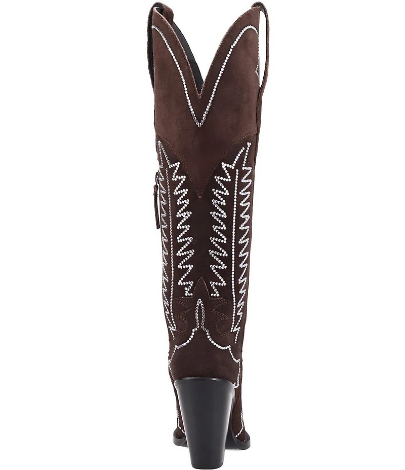 Dingo Double Take Suede Rhinestone Western Boots