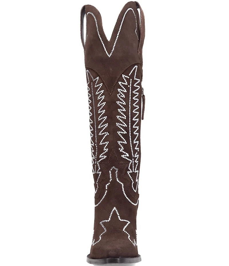 Dingo Double Take Suede Rhinestone Western Boots