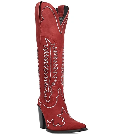 Dingo Double Take Suede Rhinestone Western Boots