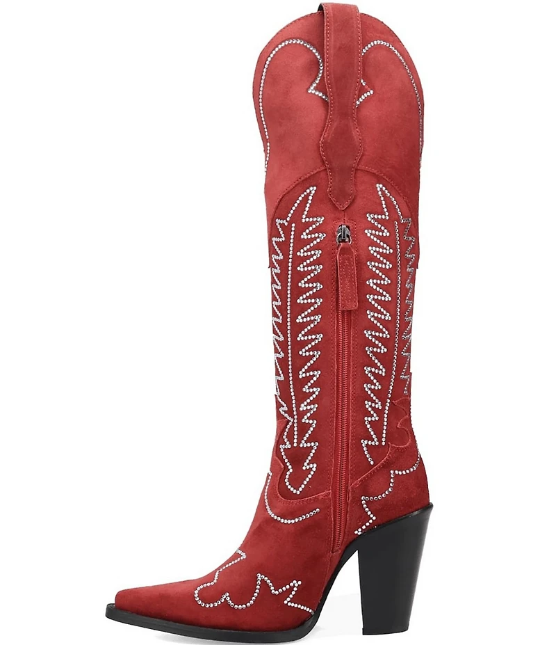 Dingo Double Take Suede Rhinestone Western Boots
