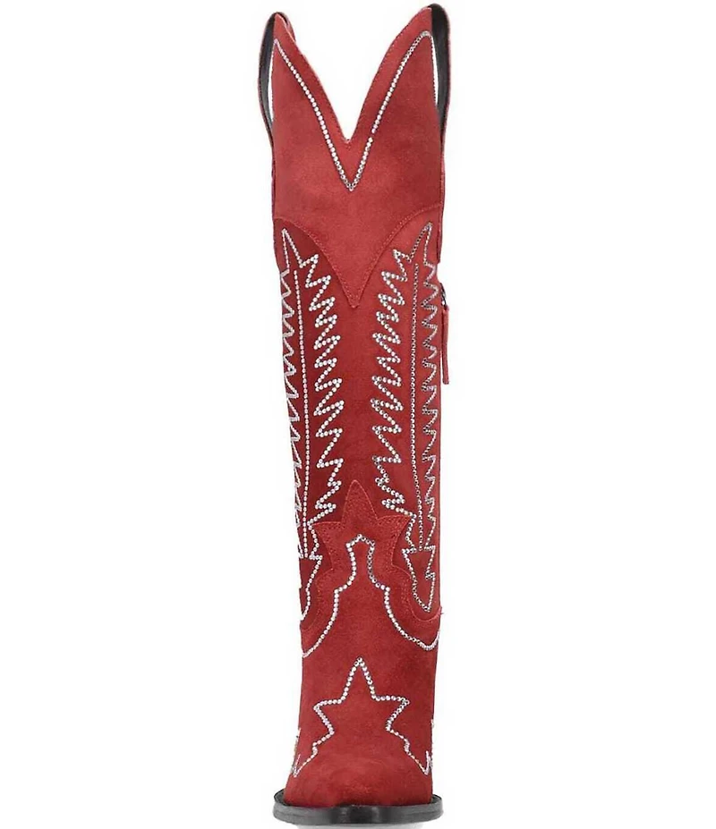 Dingo Double Take Suede Rhinestone Western Boots