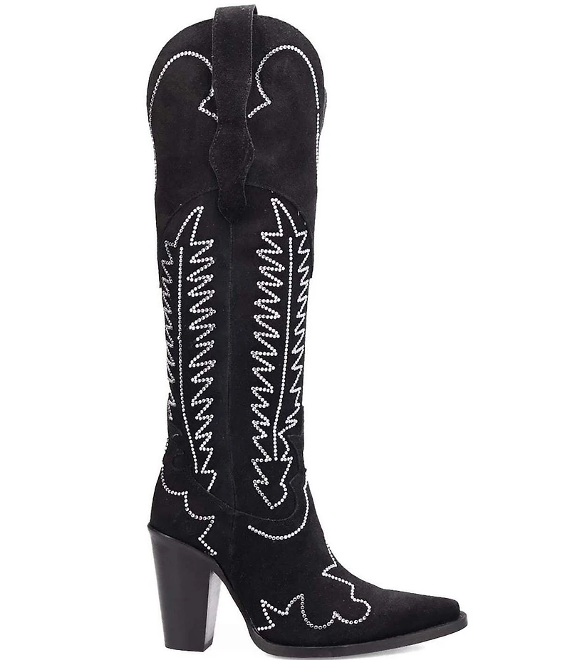 Dingo Double Take Suede Rhinestone Western Boots