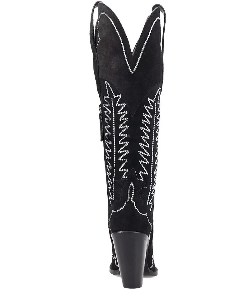 Dingo Double Take Suede Rhinestone Western Boots