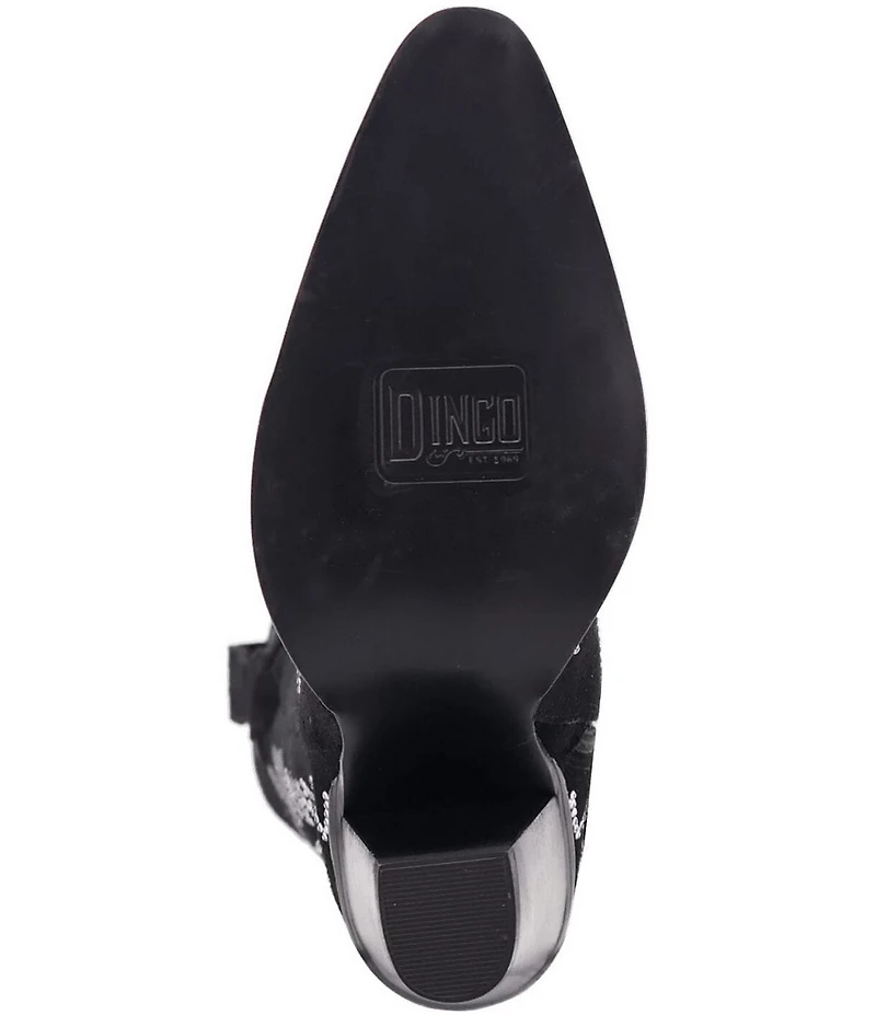 Dingo Double Take Suede Rhinestone Western Boots