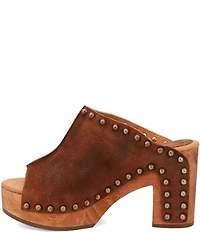 Dingo Echo Suede Studded Platform Slide Sandals