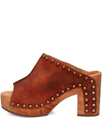 Dingo Echo Suede Studded Platform Slide Sandals