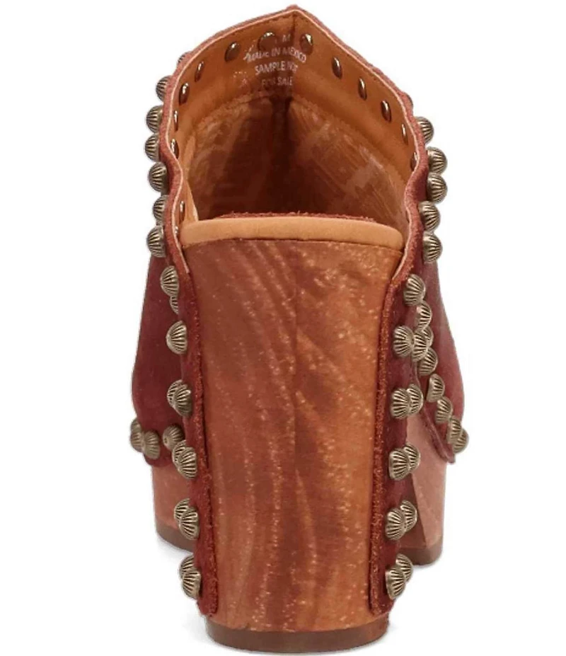 Dingo Echo Suede Studded Platform Slide Sandals