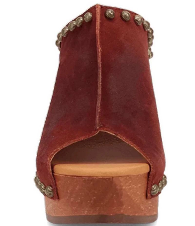 Dingo Echo Suede Studded Platform Slide Sandals