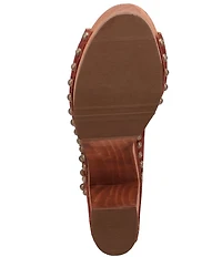 Dingo Echo Suede Studded Platform Slide Sandals