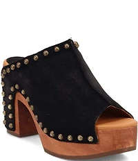 Dingo Echo Suede Studded Platform Slide Sandals