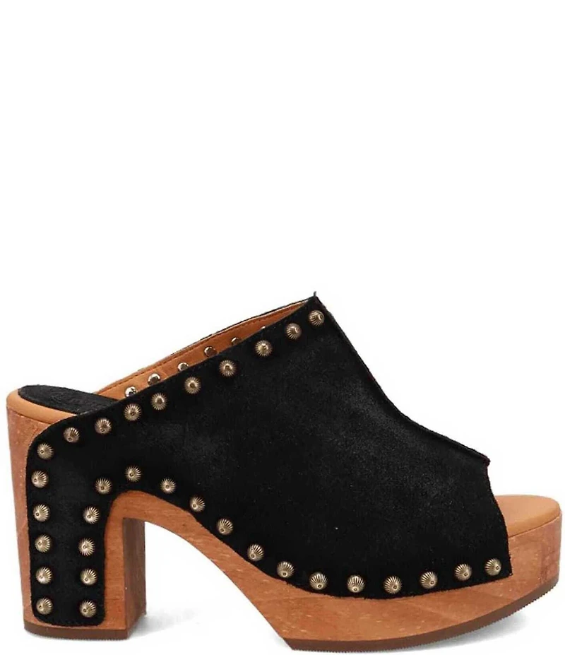 Dingo Echo Suede Studded Platform Slide Sandals
