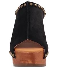 Dingo Echo Suede Studded Platform Slide Sandals