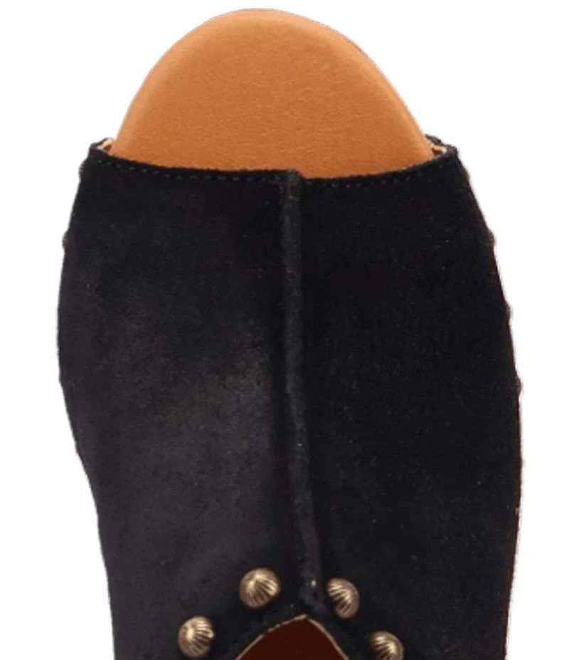 Dingo Echo Suede Studded Platform Slide Sandals