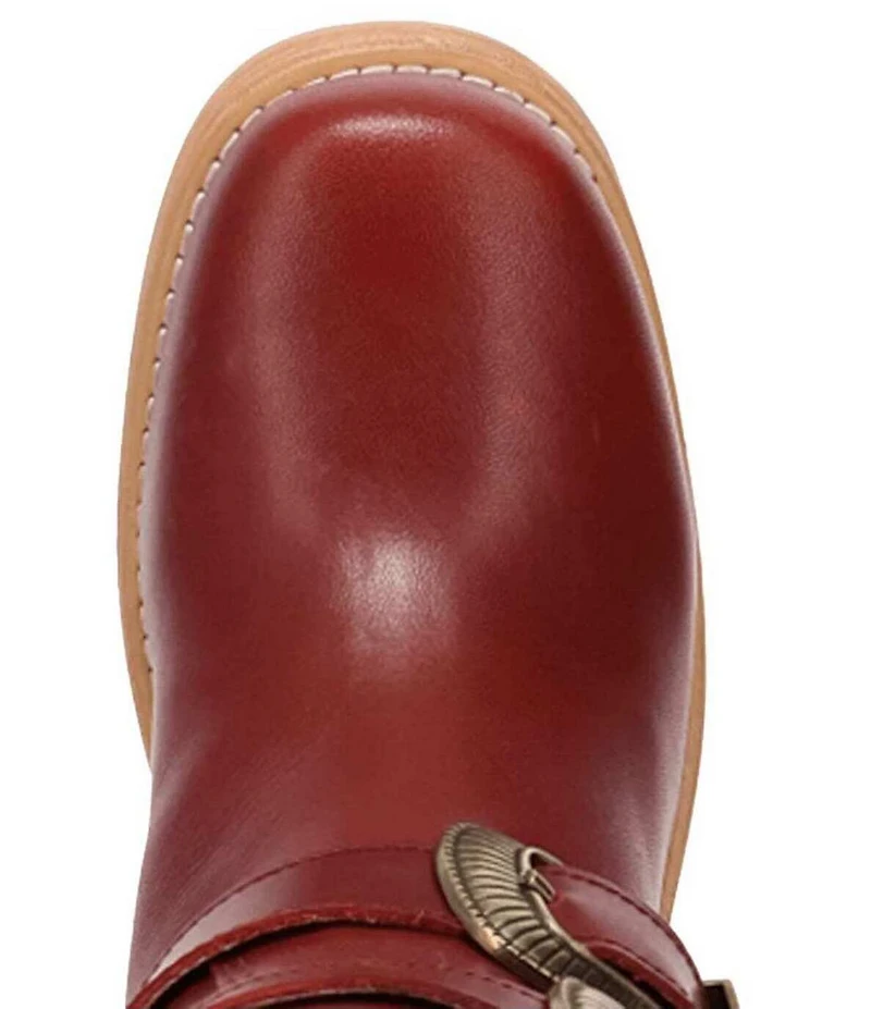 Dingo Fillmore Leather Studded Buckle Straps Tall Boots