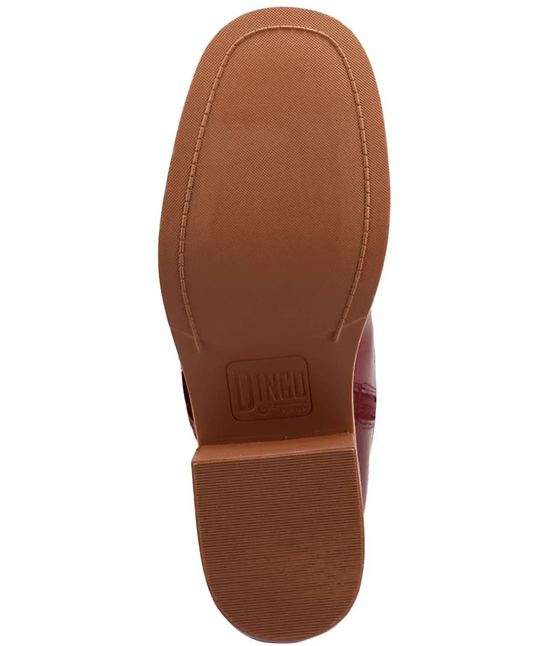 Dingo Fillmore Leather Studded Buckle Straps Tall Boots