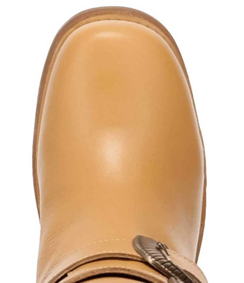Dingo Fillmore Leather Studded Buckle Straps Tall Boots