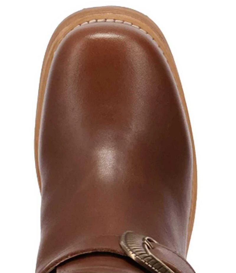 Dingo Fillmore Leather Studded Buckle Straps Tall Boots