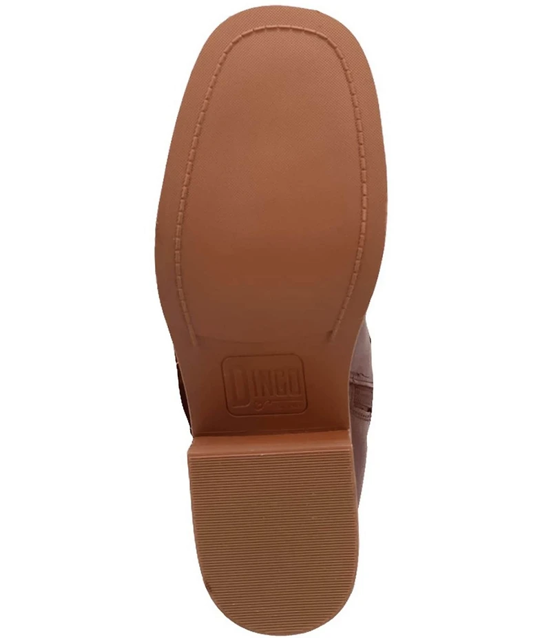 Dingo Fillmore Leather Studded Buckle Straps Tall Boots
