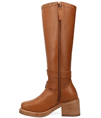 Dingo Fillmore Leather Studded Buckle Straps Tall Boots
