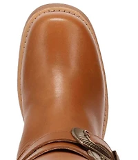Dingo Fillmore Leather Studded Buckle Straps Tall Boots