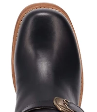 Dingo Fillmore Leather Studded Buckle Straps Tall Boots