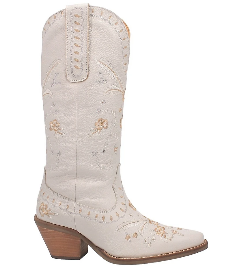 Dingo Full Bloom Floral Embroidered Leather Western Tall Boots