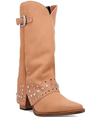 Dingo Howdy Honey Suede Rhinestone Cuff Western Boots