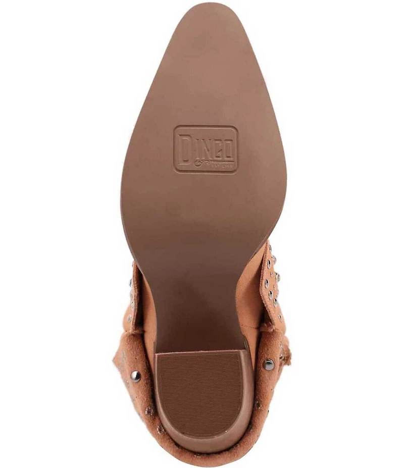 Dingo Howdy Honey Suede Rhinestone Cuff Western Boots