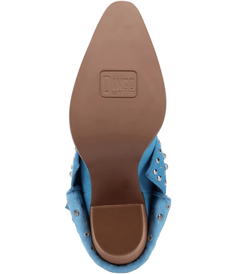 Dingo Howdy Honey Suede Rhinestone Cuff Western Boots